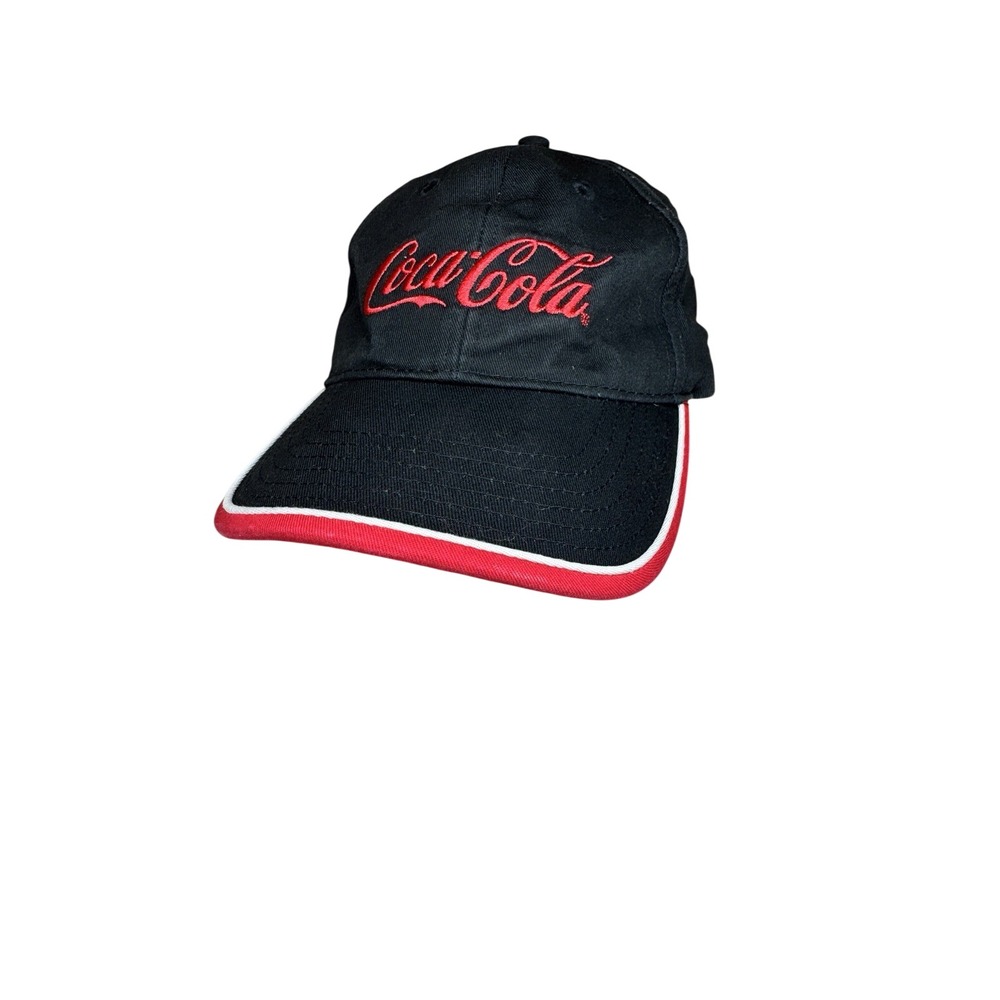 Coca Cola K Products Strapback Adjustable‎ Baseball Hat Cap Black Red